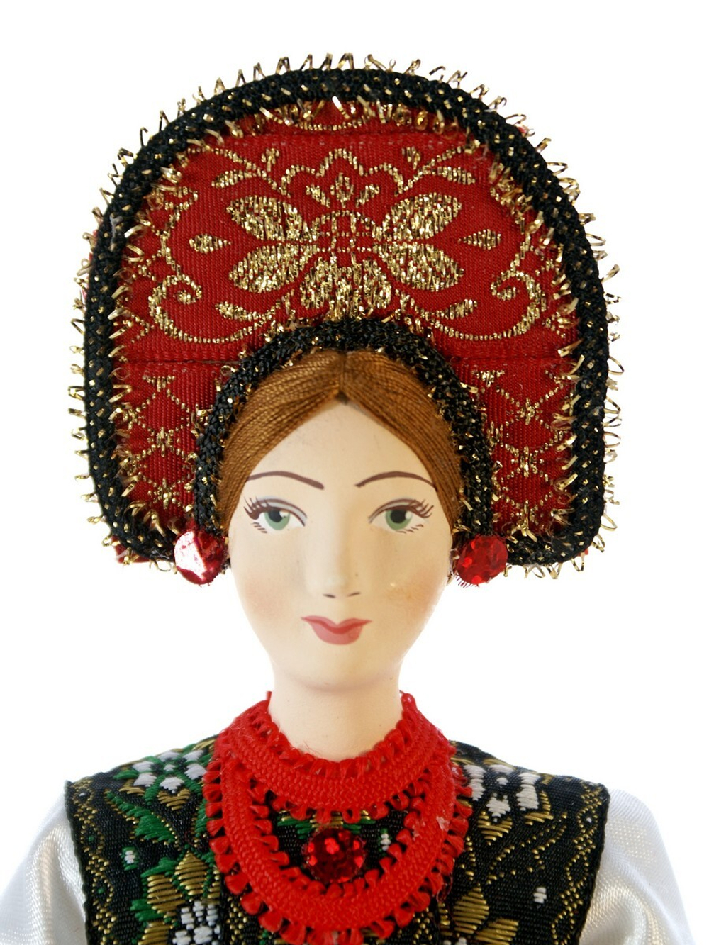 Кукла коллекционная в девичьем праздничном костюме