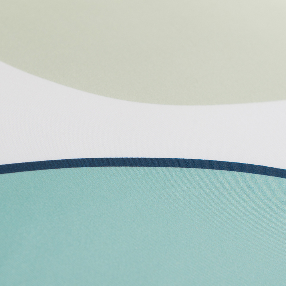 Набор из двух наволочек из сатина  мятного цвета с авторским принтом из коллекции freak fruit, 70х70 см