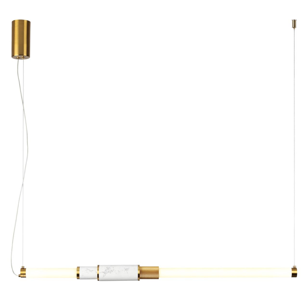 4359/14L MIDCENT ODL24 000 белый мрамор/антич. бронза/металл/акрил Подвесной светильник (ВЕРТ. И ГОРИЗОНТ) IP20 LED 14W 3000K 220V MARMI