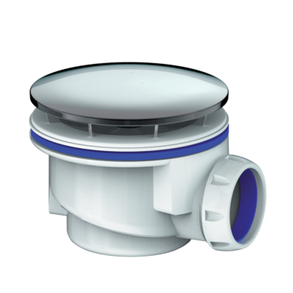 G411Н CИФОН ДЛЯ ДУШ.ПОДДОНА С ХРОМИРОВАННЫМ ВЫПУСКОМ д.115 БЕЗ ОТВОДА