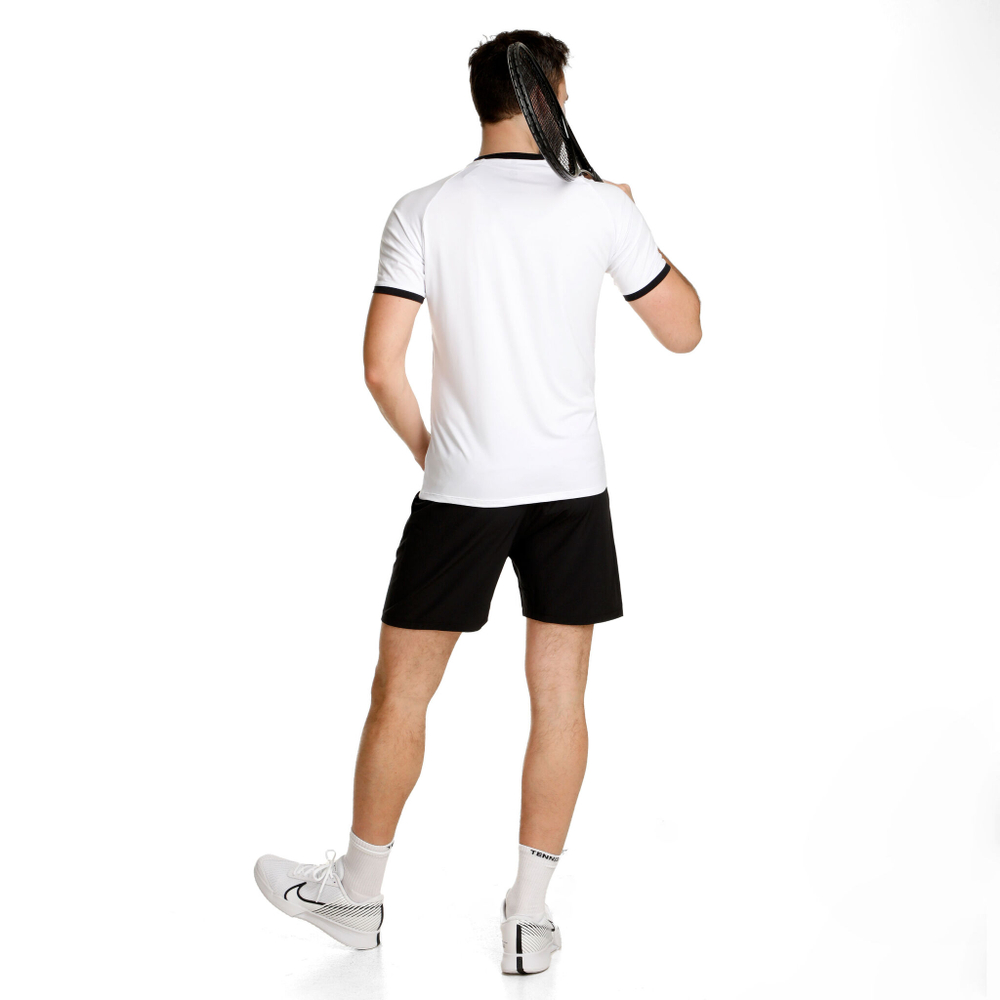 Мужское теннисное поло The Indian Maharadja Kadiri Striped T-Shirt Men - White, Yellow