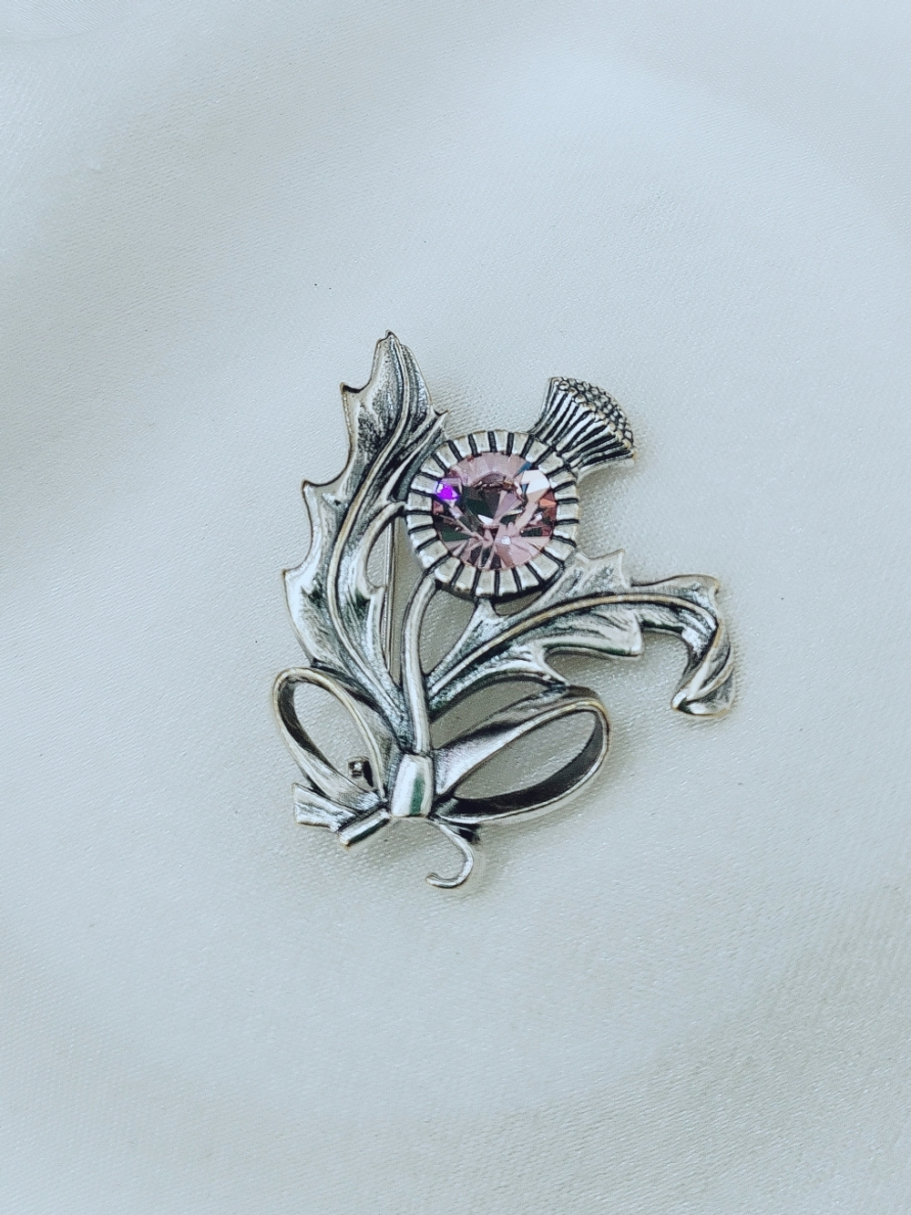 "Чертополох" брошь в серебряном покрытии из коллекции "Флорина" от Jenavi