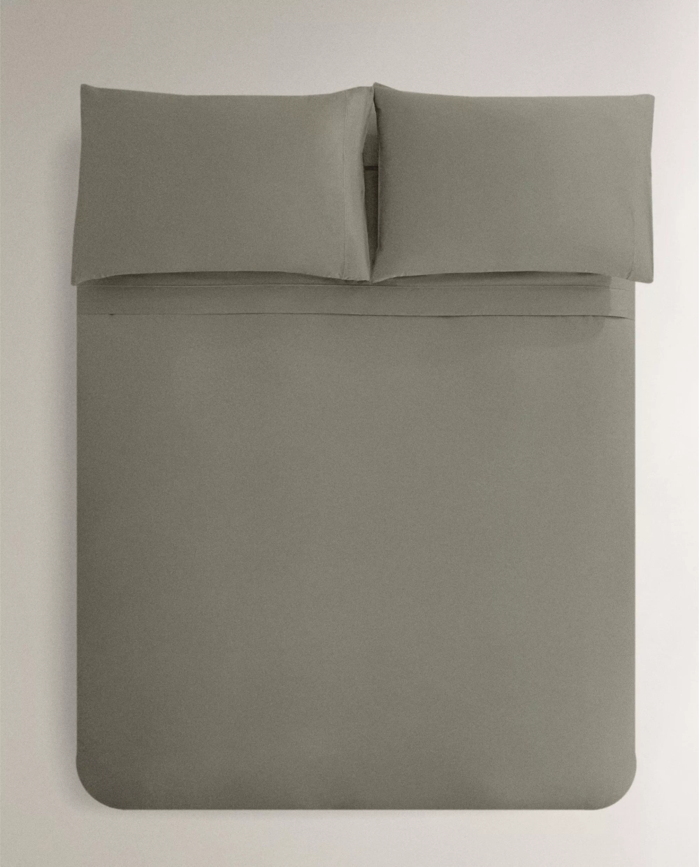 ZARA HOME (300 НИТЕЙ) ПОДОДЕЯЛЬНИК ИЗ САТИНА, СИНИЙ