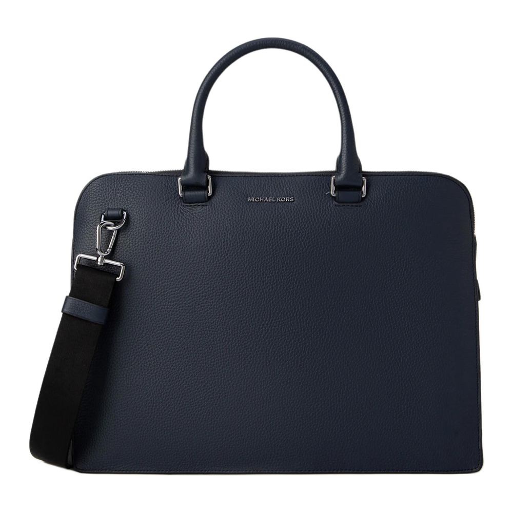 MICHAEL KORS MK Cooper Commute Cow Leather Shoulder Bag, Handbag, Briefcase Large Men"s Marine Blue