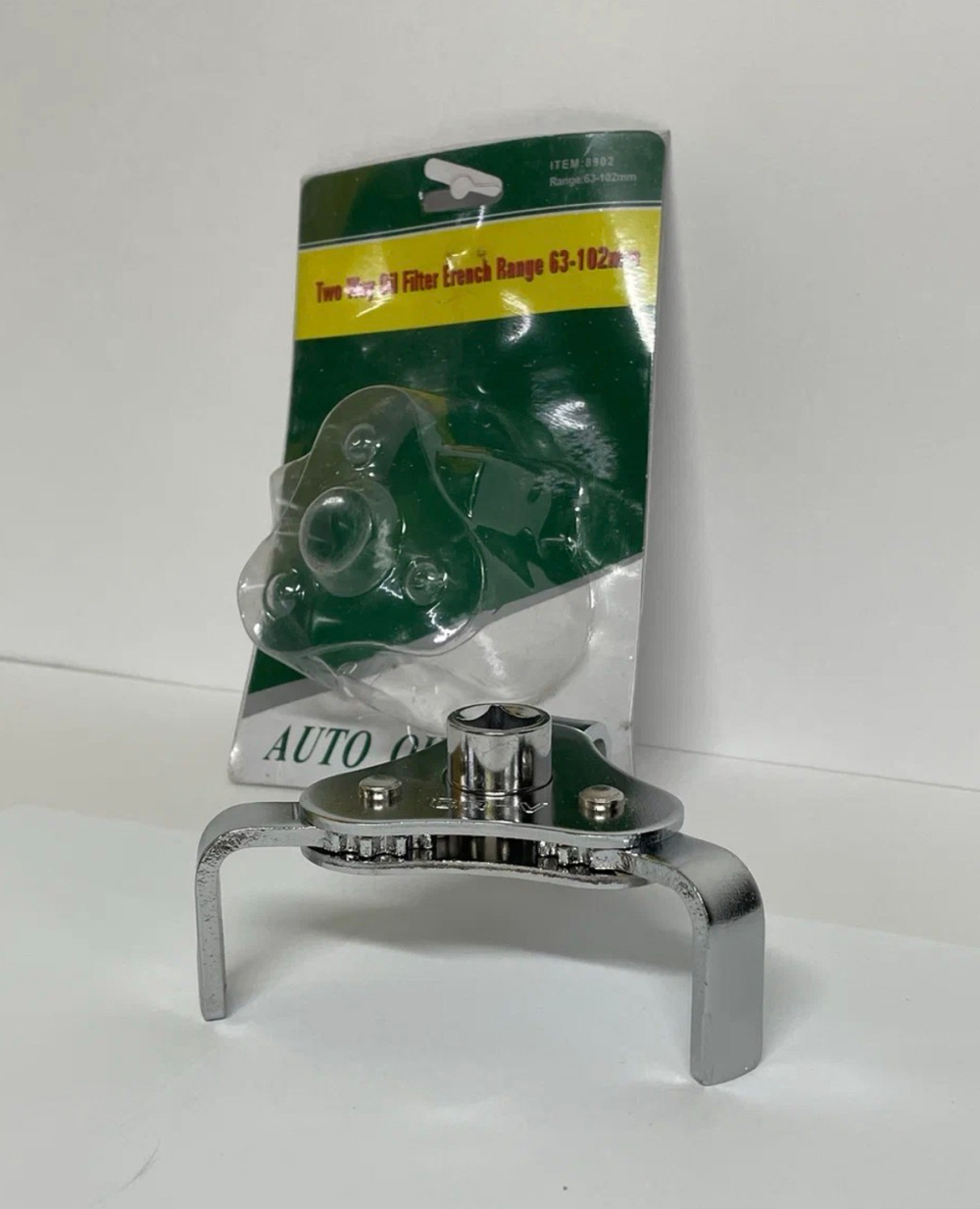 Съемник масляного фильтра плоский КРАБ, 63-102 мм, плоский зажим, в блистере (1 шт.)