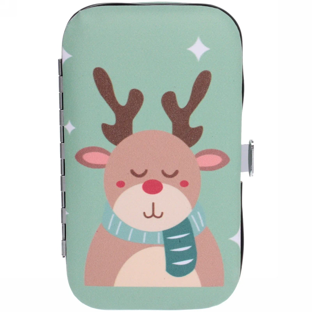 Набор для маникюра в футляре 6 предметов «Оленёнок Луи»,11*6,5см