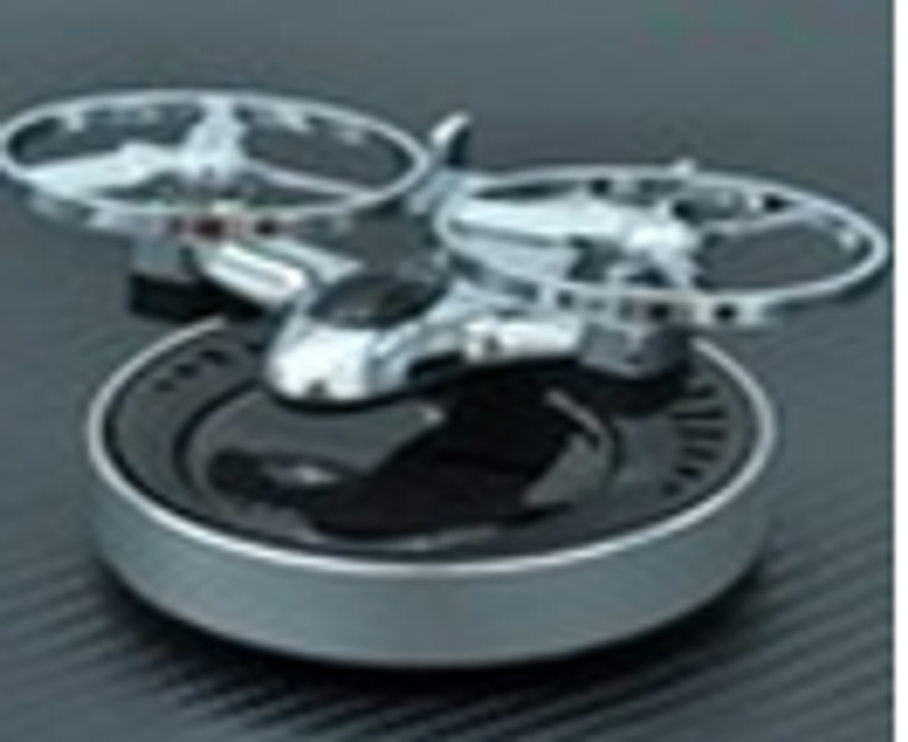 Ароматизатор-игрушка -на торпеду- Вертолет - солн батар (жидк)- YC-127SL серебристый