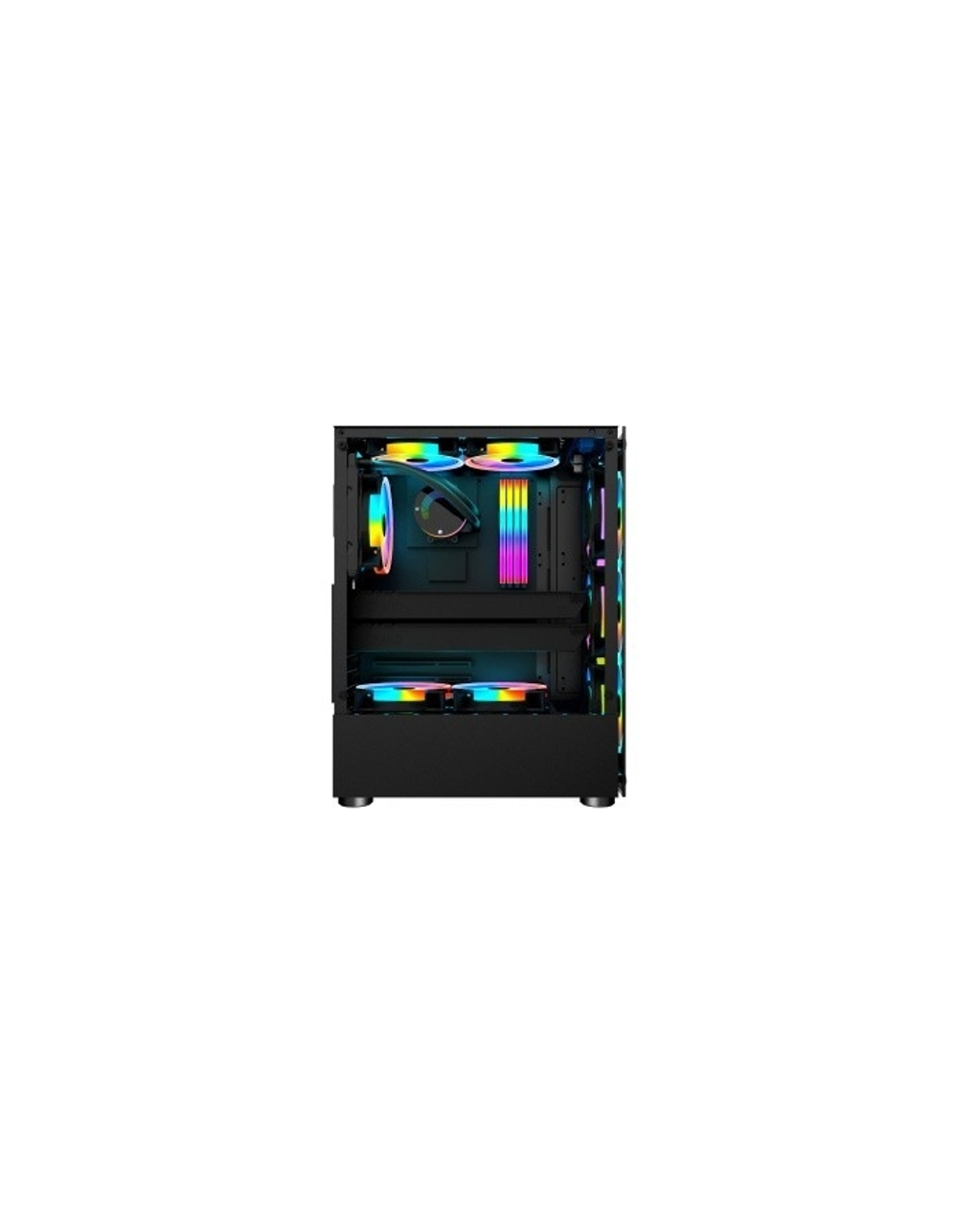 1STPLAYER V2-A-4R1 Корпус FIRE DANCING V2-A / ATX, tempered glass / 4x 120mm LED fans inc. / V2-A-4R1