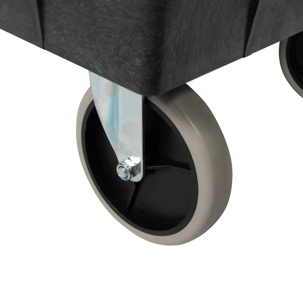 OPT-607S Тележка пластиковая, 2 полки