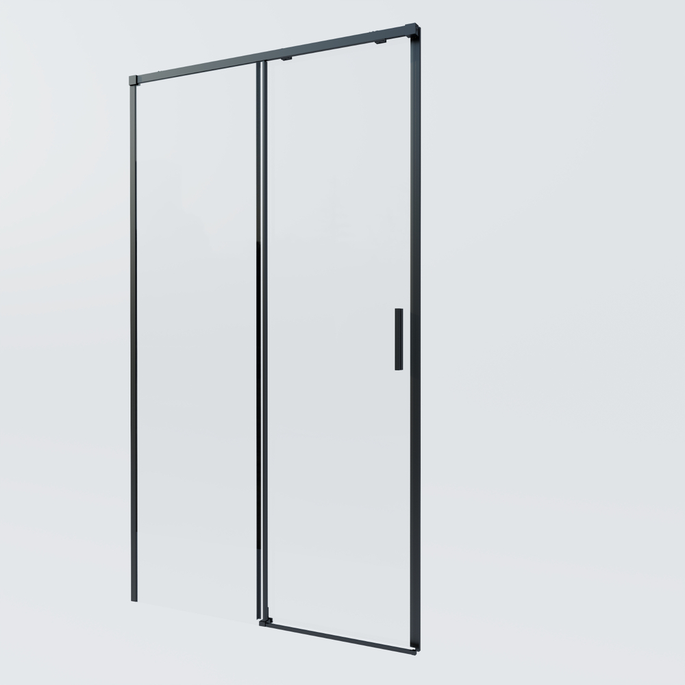 Душевая дверь Софт 2 (Soft 2) VDS-3SO2130CLB, 1300, черный, стекло прозрачное