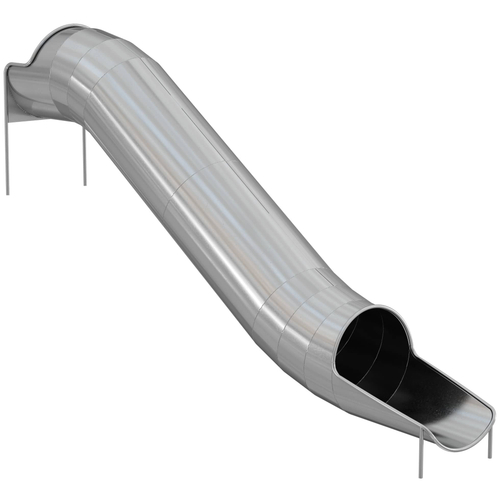 Горка из нержавеющей стали, прямая, закрытая, высота 2 000 мм