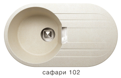 Кухонная мойка Tolero Loft TL-780 780x435мм Сафари №102