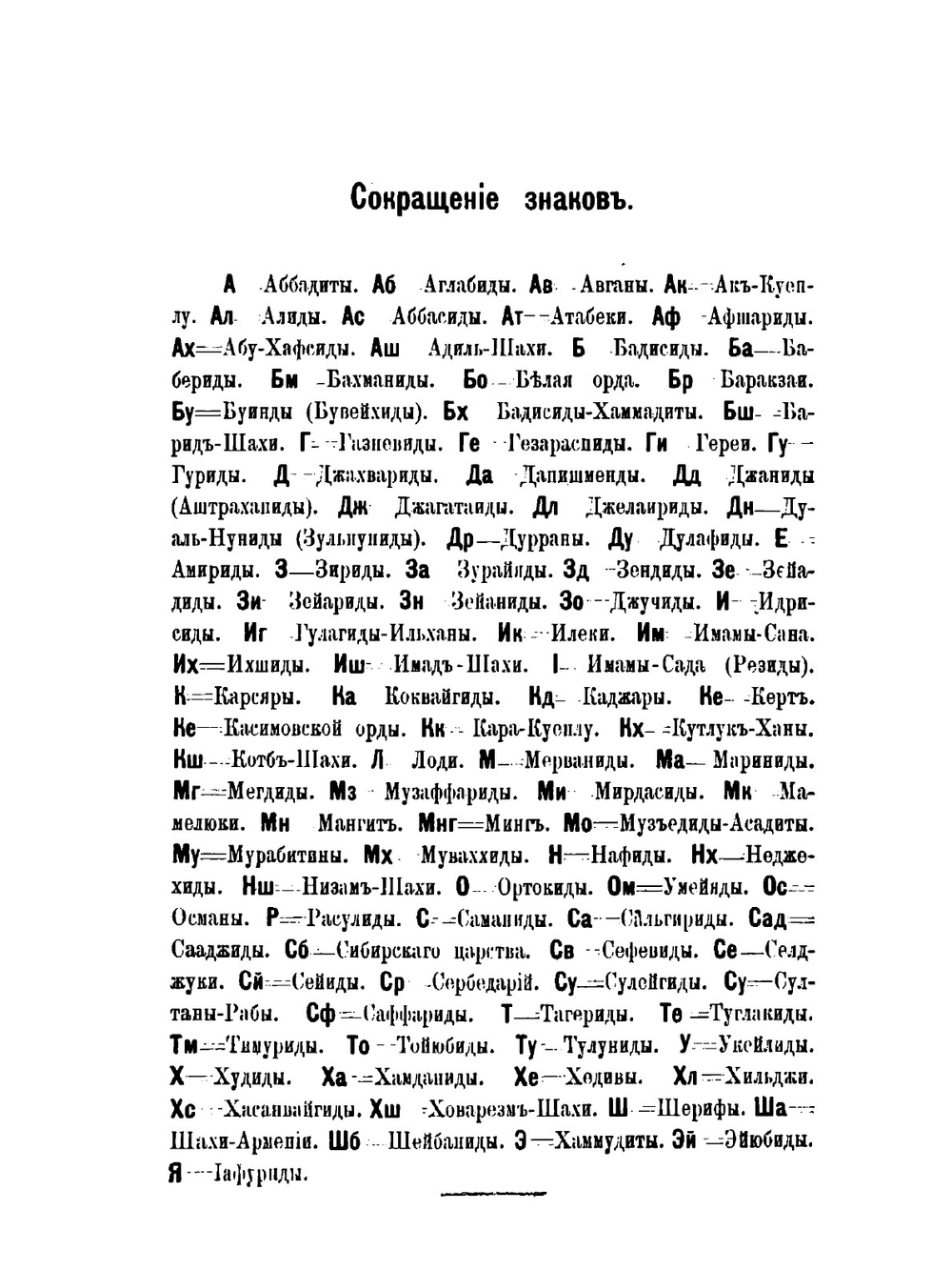 Хронологическая таблица мусульманских династий | И.И. Трофимов