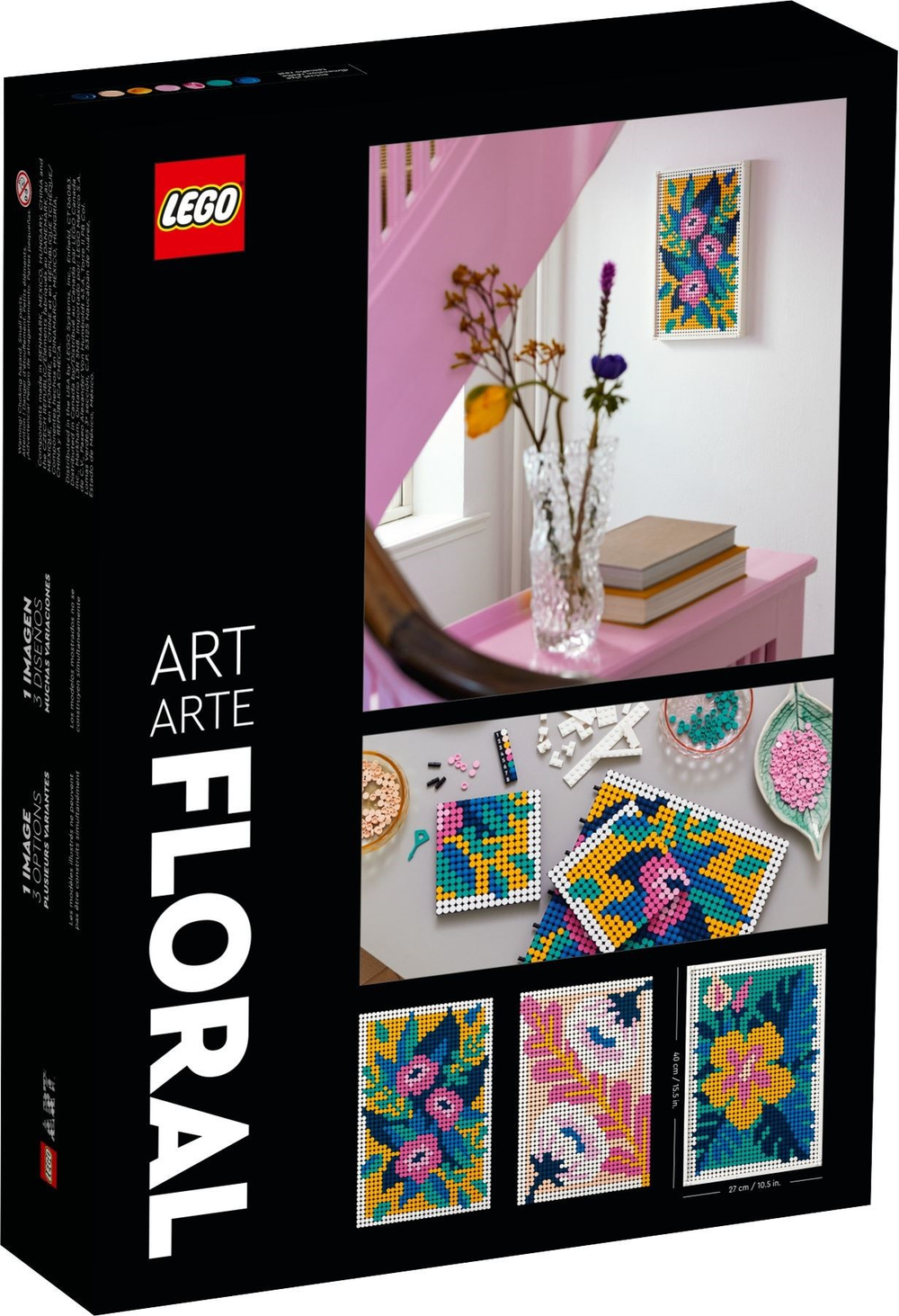 Конструктор Лего Art Цветочный арт | LEGO Art Floral Art коллекционный набор, 31207, 2870 деталей (18+)