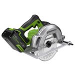 Дисковая пила акк. Greenworks GD24CS, 24V,б/щет,185х20мм, 4500 об/мин, рез 63мм,1х4Ач,ЗУ,кор (1500907CUB)