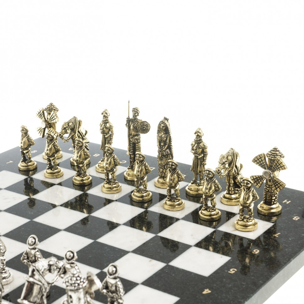 Шахматы "Дон Кихот" доска 36х36 см камень мрамор G 122881