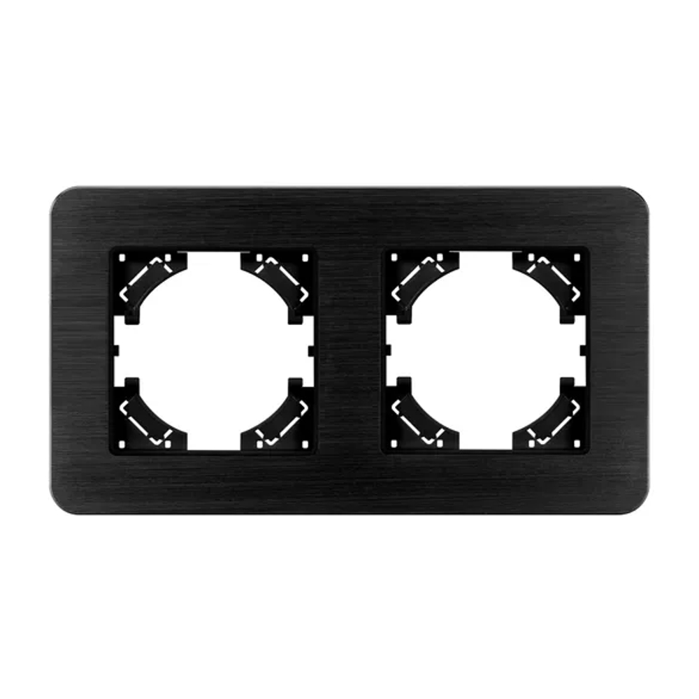 Рамка алюминиевая FRM-AKIRY-AL-2-BK (Arlight, -) 049725