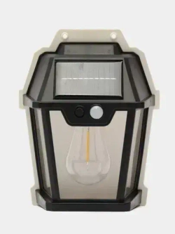 Светильник уличный настенный на солнечной батарее с датчиком движения, для дачи дома