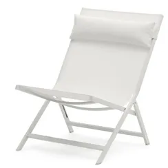 Canutells Складное кресло из алюминия со светло-серой отделкой