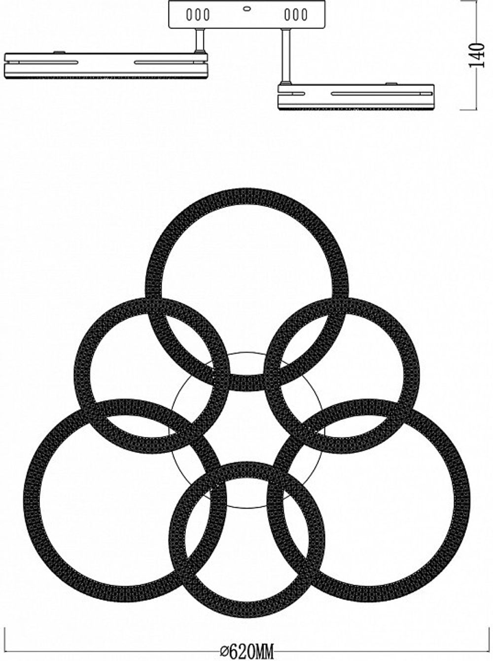 Потолочная люстра Escada Fianit 10282/6LED