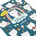 Дневник 1-4 класс 48 л., твердый, ЮНЛАНДИЯ, глянцевая ламинация, с подсказом, "Kittycorn", 106346