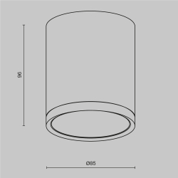 Потолочный светильник Technical C086CM-GX53-MRD-W