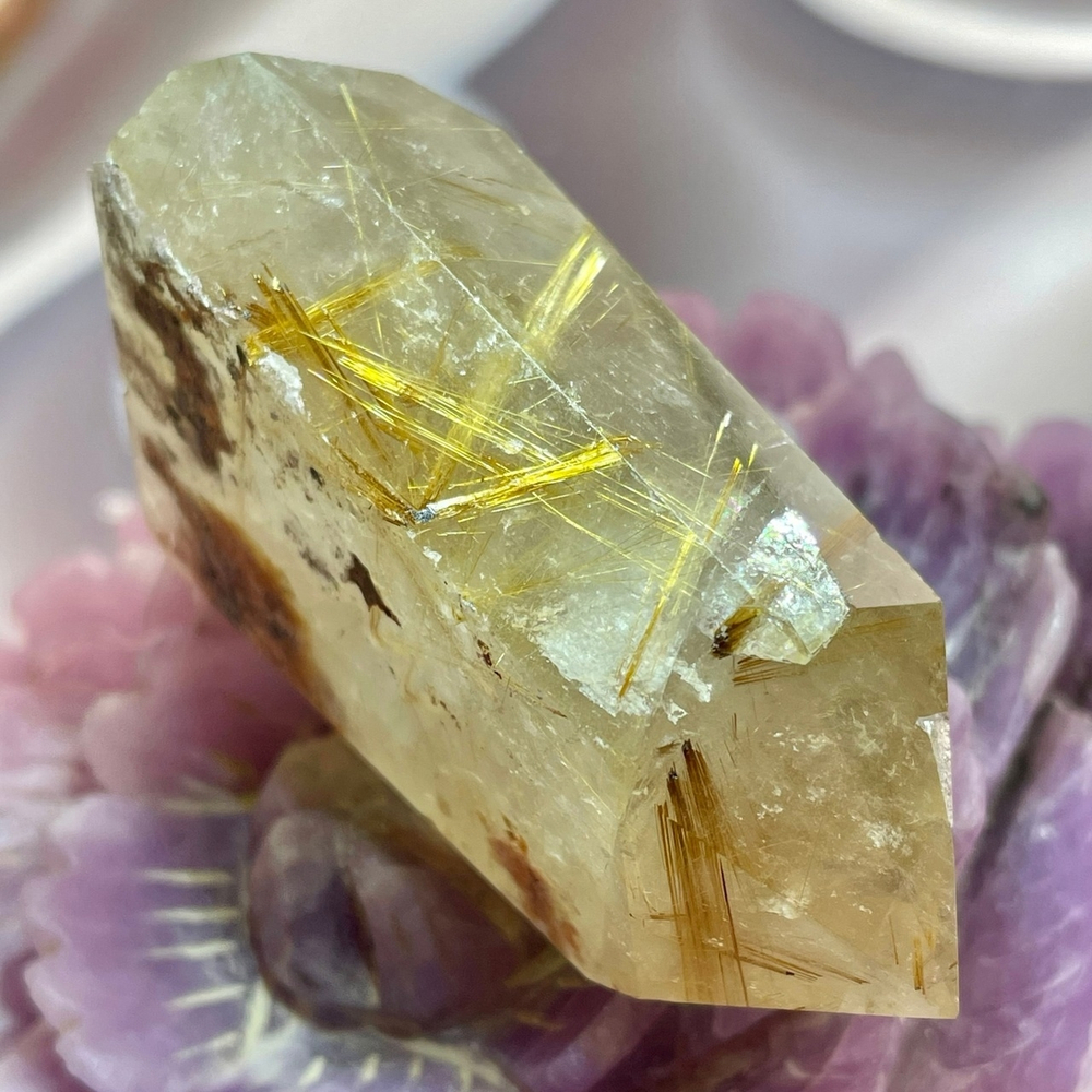 39702 Рутиловый кварц Кристалл 56мм