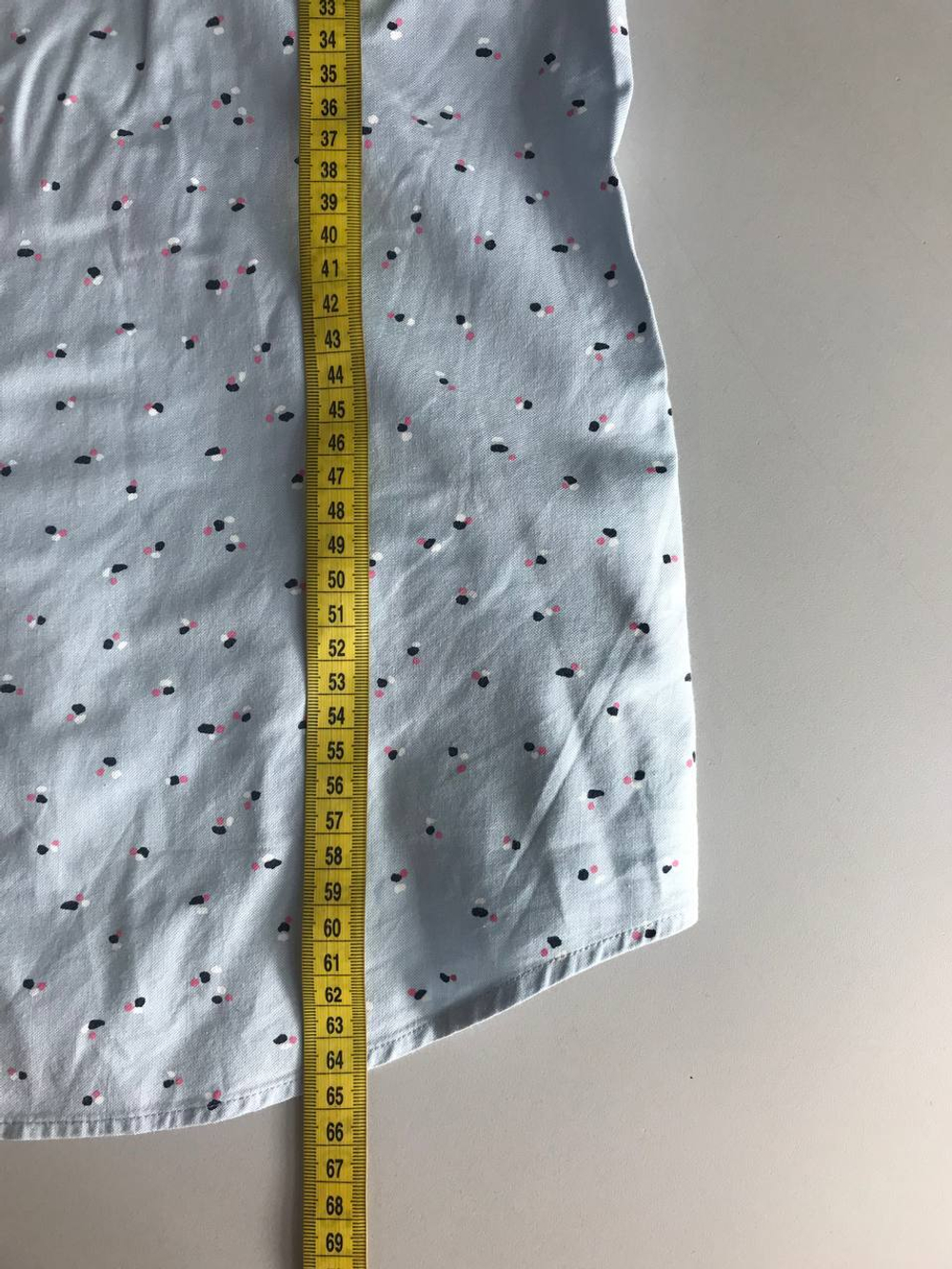 Рубашка Gant в мелкий принт, маркировка 38, визуально на 44 размер