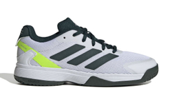 Детские теннисные кроссовки Adidas Ubersonic K - pure teal/silver metallic/lucid lemon