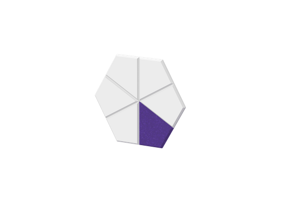 Набор настенной мозайки "Лед", 6шт 23х20х1,2