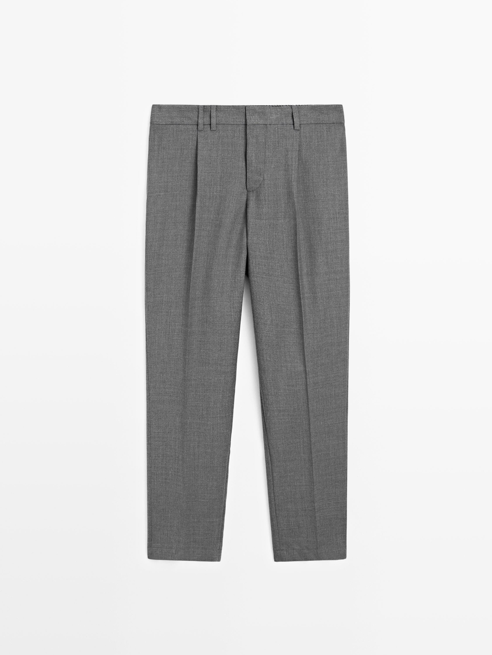 Massimo Dutti Брюки свободного кроя с вытачками, серый