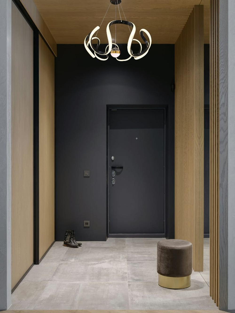 Люстра подвесная светодиодная Lanbos Риббон, LED 70 Вт, до 15 кв м, золотая