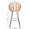 Барный стул Vetle Bent, светлый ротанг