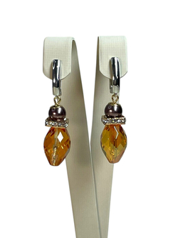 Серьги с чешским стеклом