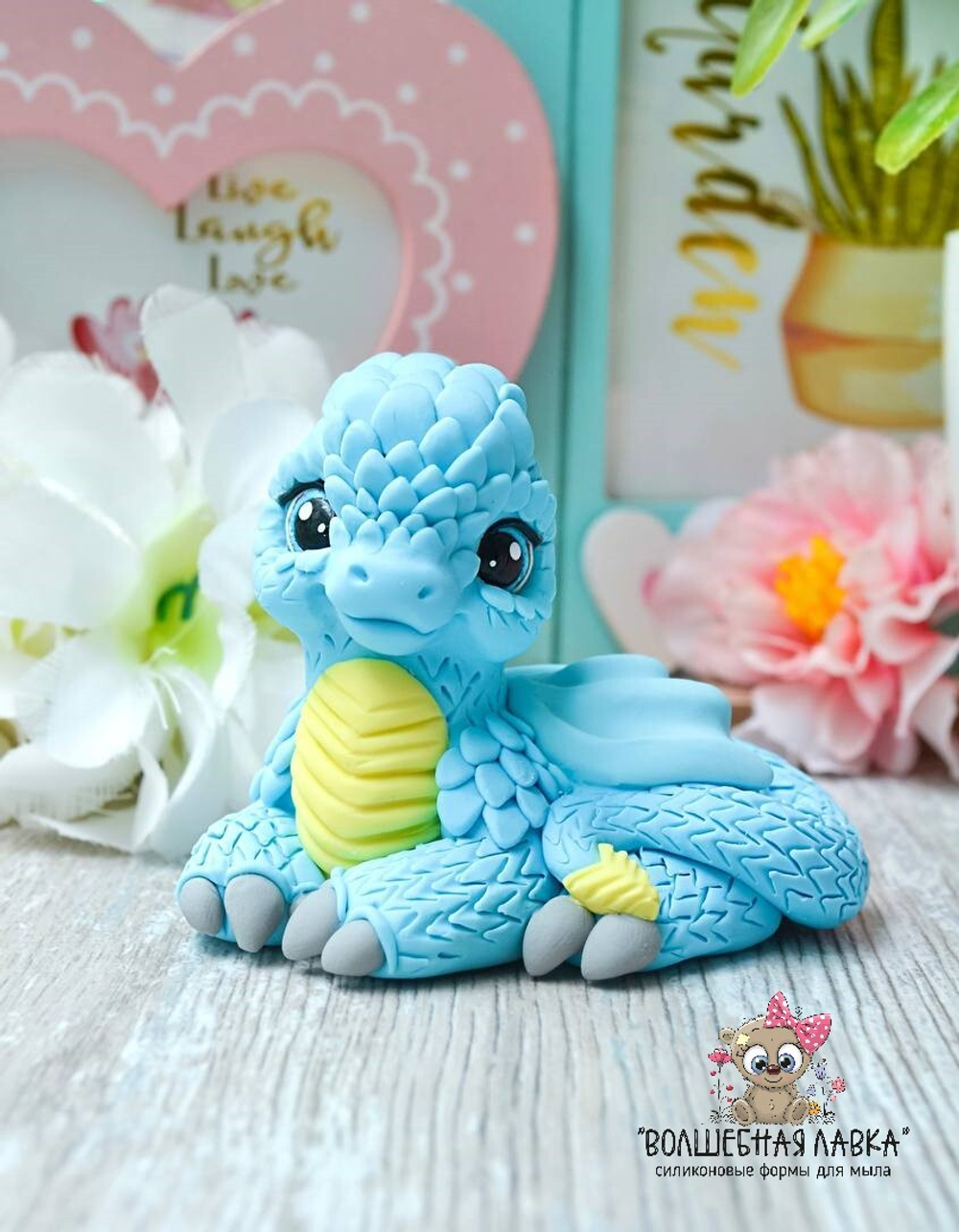 Силиконовая форма Дракончик чешуйка