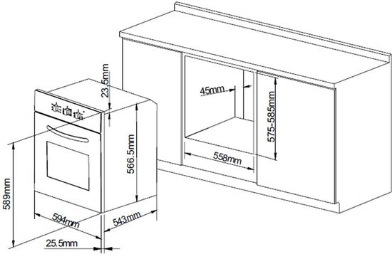 Электрический духовой шкаф PYRAMIDA F 80 EPL GBL