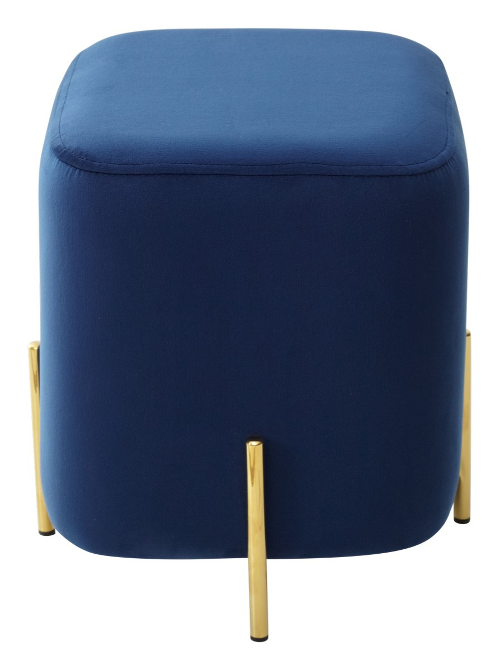 Пуф для гостиной М-City DISAUR Арес (Ares) Bluvel-86 Синий, Золотой