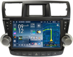 Магнитола для Toyota Highlander 2 XU40 2007-2013 (рамка с крутилками и кнопками) - Teyes CC4-PRO монитор 10.36" 2K QLED на Android 13, Snapdragon 778G, AI, CarPlay, DSP, 4G SIM-слот
