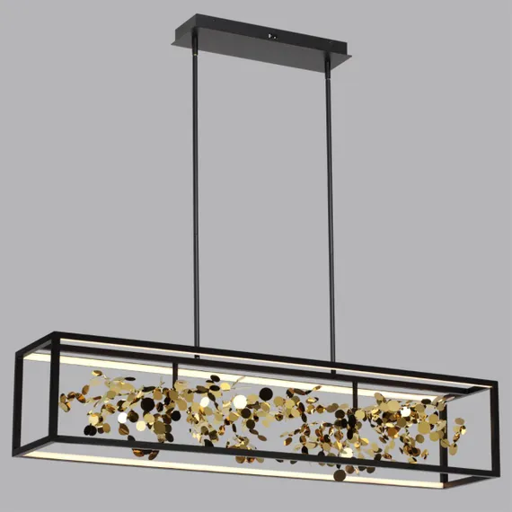 5065/65L L-VISION ODL24 515 черный/золото/металл/металл Люстра LED 1*65W 4000K BILD