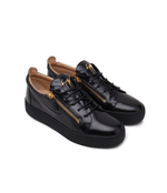 Кожаные кроссовки logoball Giuseppe Zanotti - черный(RM40033)