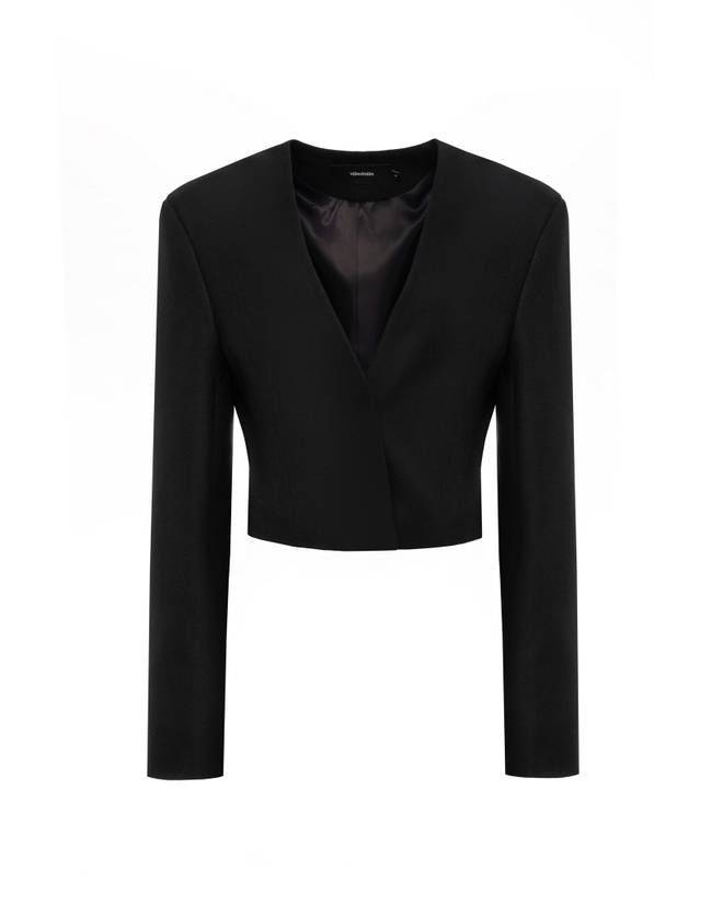 Жакет укороченный приталенный