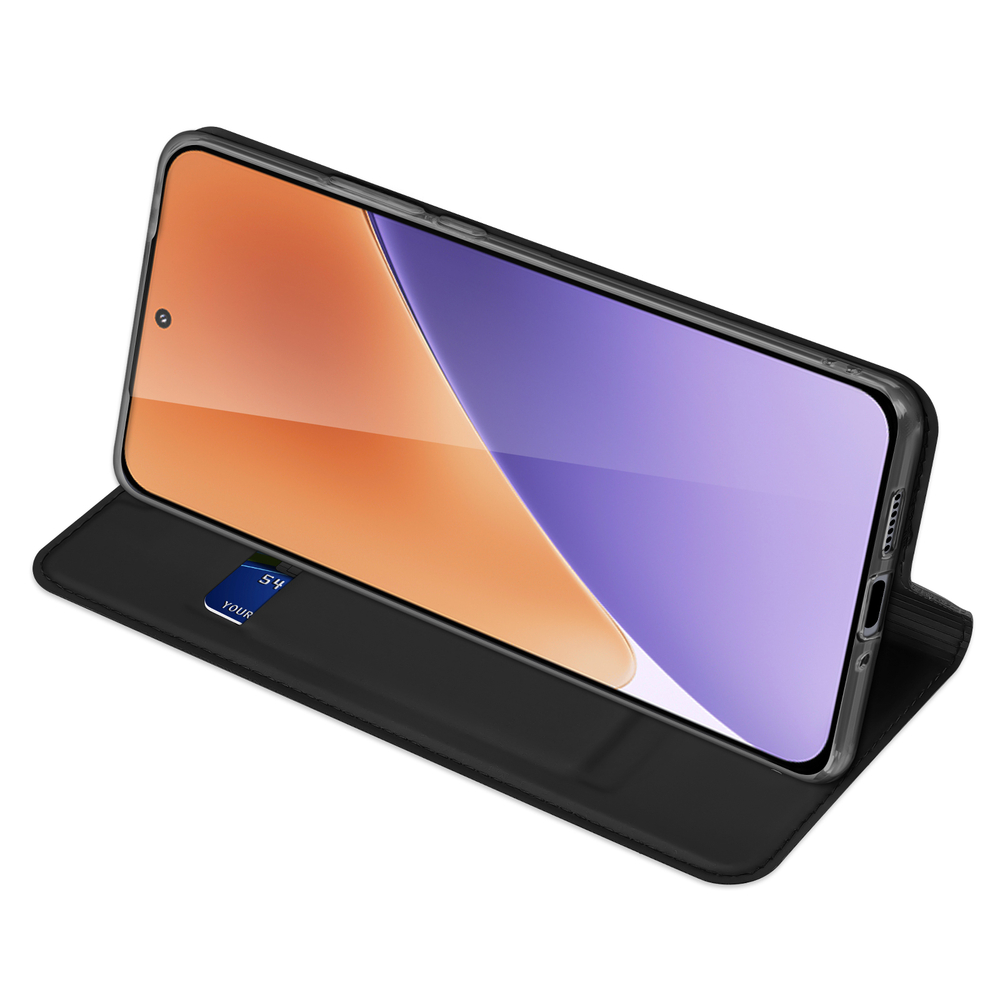 Чехол книжка из PU кожи черного цвета от Dux Ducis для смартфона Xiaomi 15, серия Skin Pro Series Case