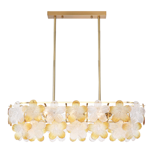 SL6240.203.08 Светильник подвесной ST-Luce золотистый/Прозрачный, январный E14 8*60W TENDER