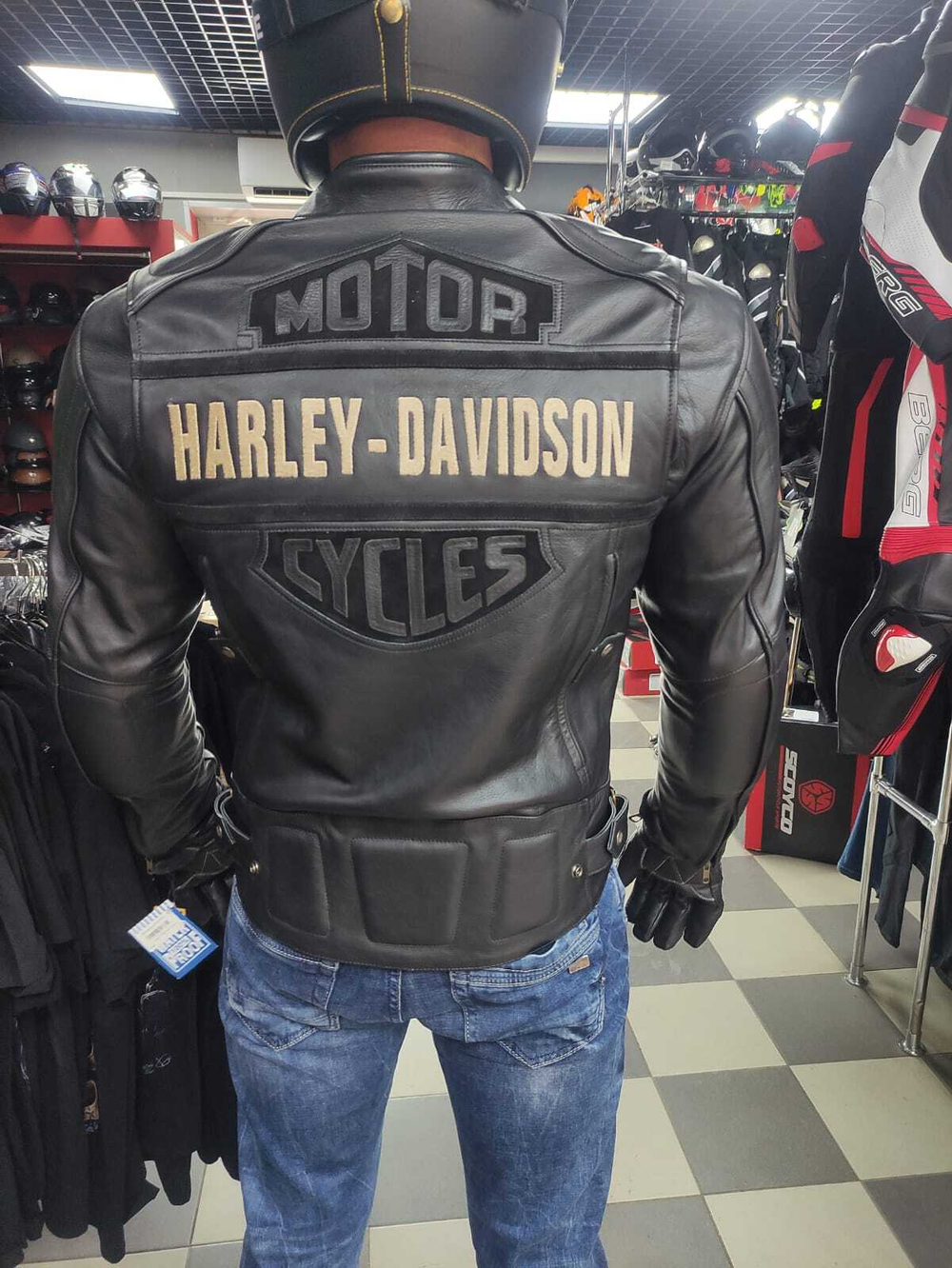 Мотокуртка HARLEY DAVINSON кожа 54