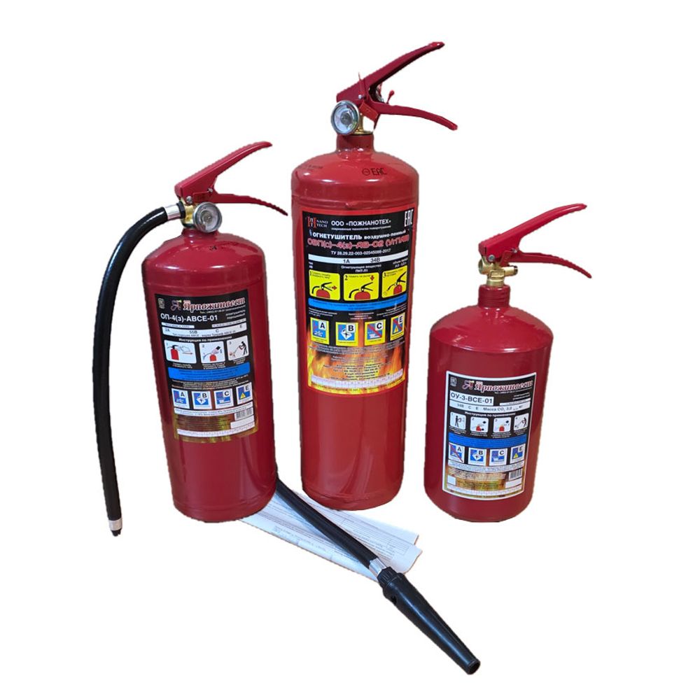 Макеты огнетушителей (ОУ, ОП, ОХП)