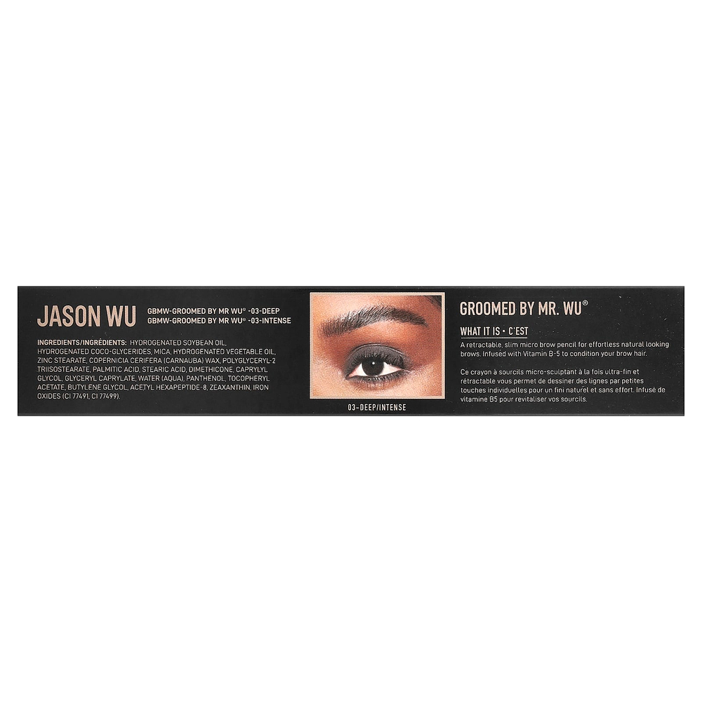 Jason Wu, Groomed By Mr. Wu®, микрокарандаш для бровей, оттенок 03 темный, 0,09 г (0,003 унции)