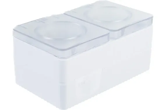 Розетка Systeme Electric ATLASDESIGN PROFI IP54 с заземлением двойная с крышкой накладная белая 37020