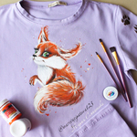 Краска по ткани и обуви, одежды акриловая «Оранжевая»