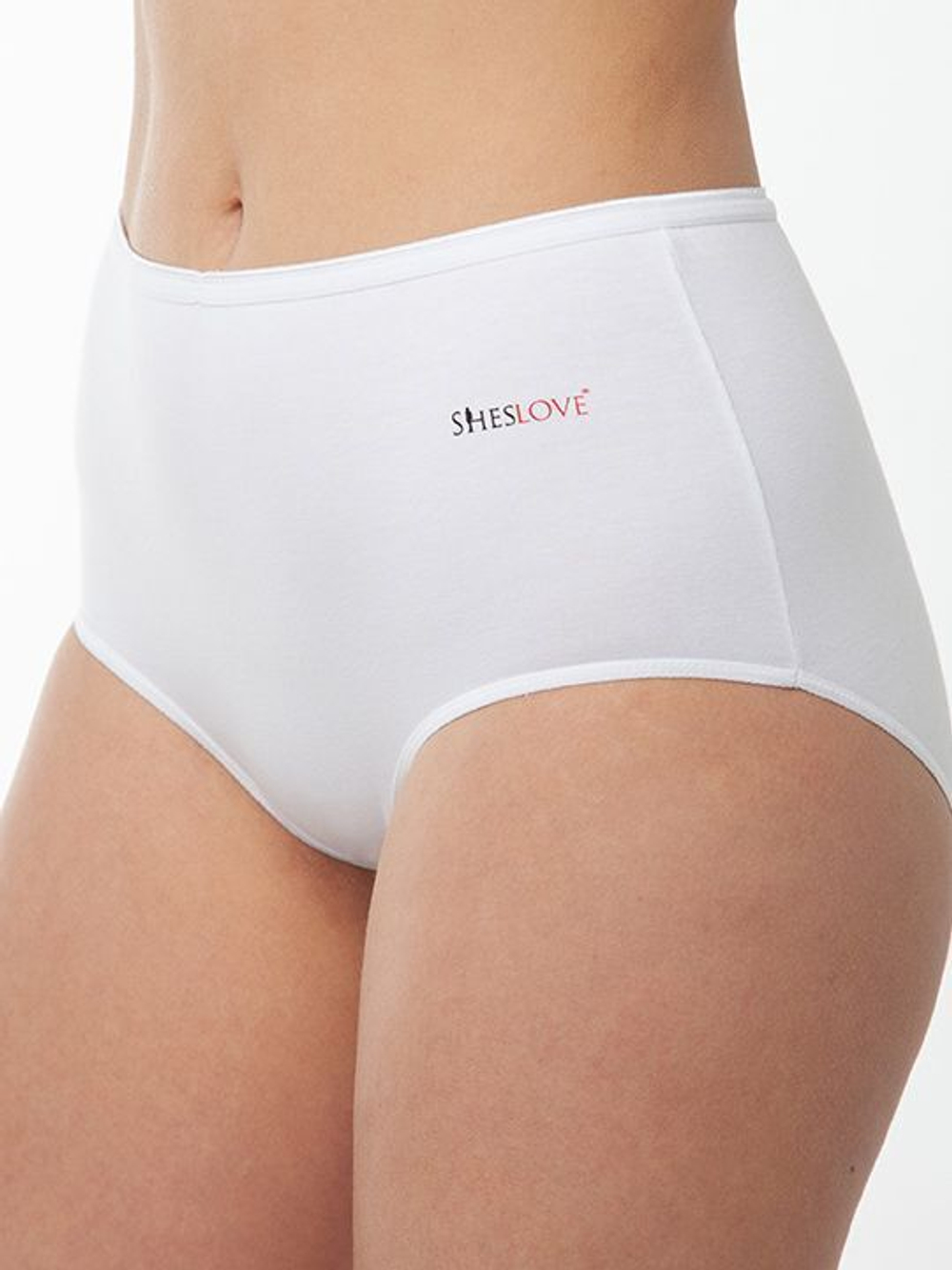 Высокие трусики из модала и хлопка (Размер: XXL) (Цвет: бежевый)