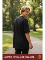 Футболка с вышивкой черная Отец